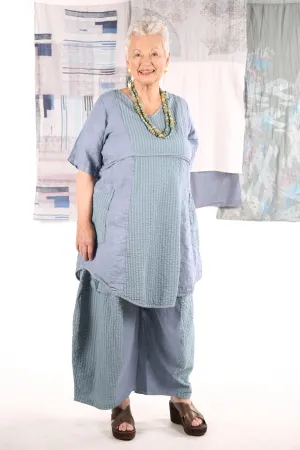 3240 Mojo Pant Summer Blue with herb stripe