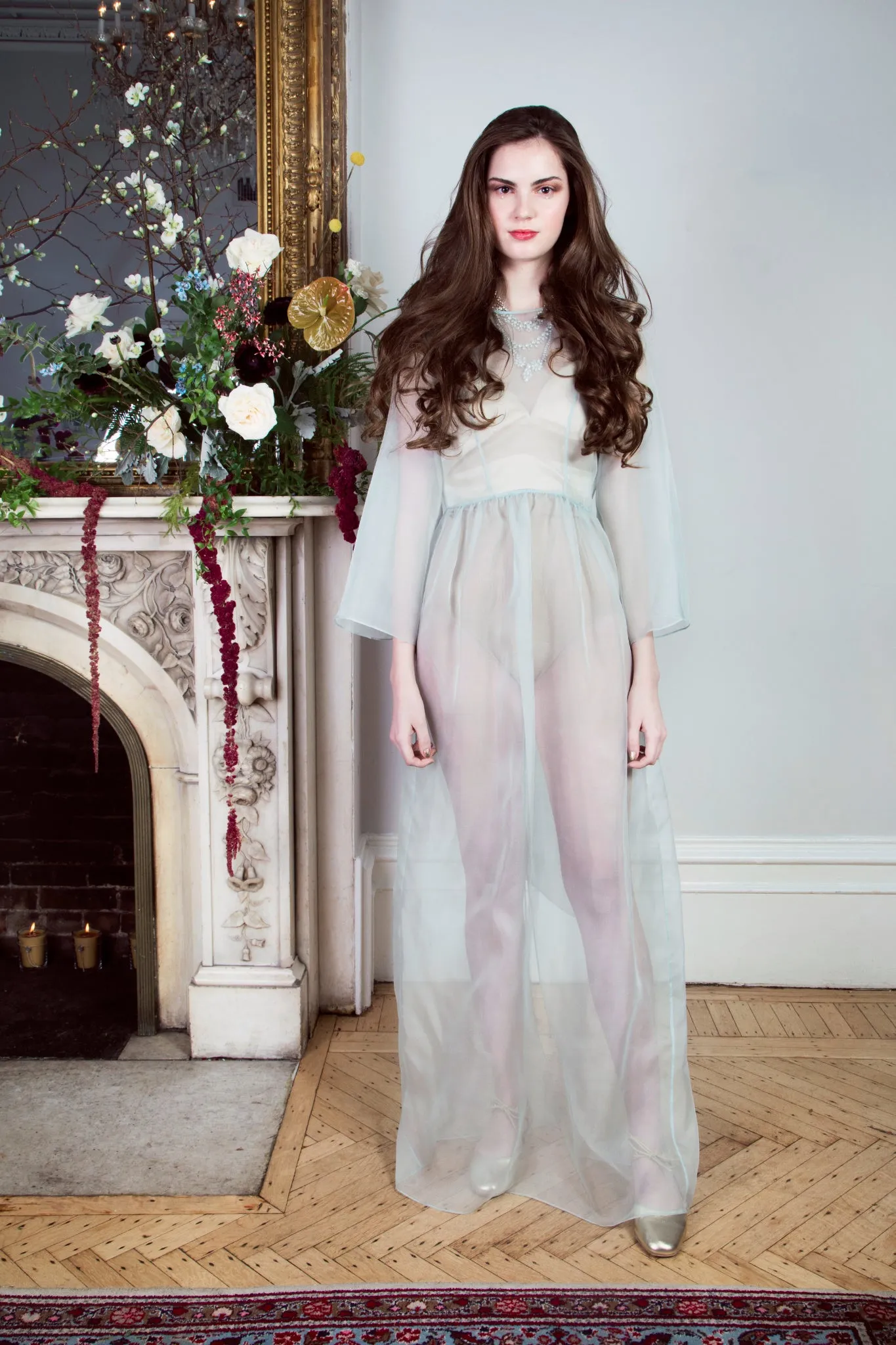 Abigail Silk Sheer Gown
