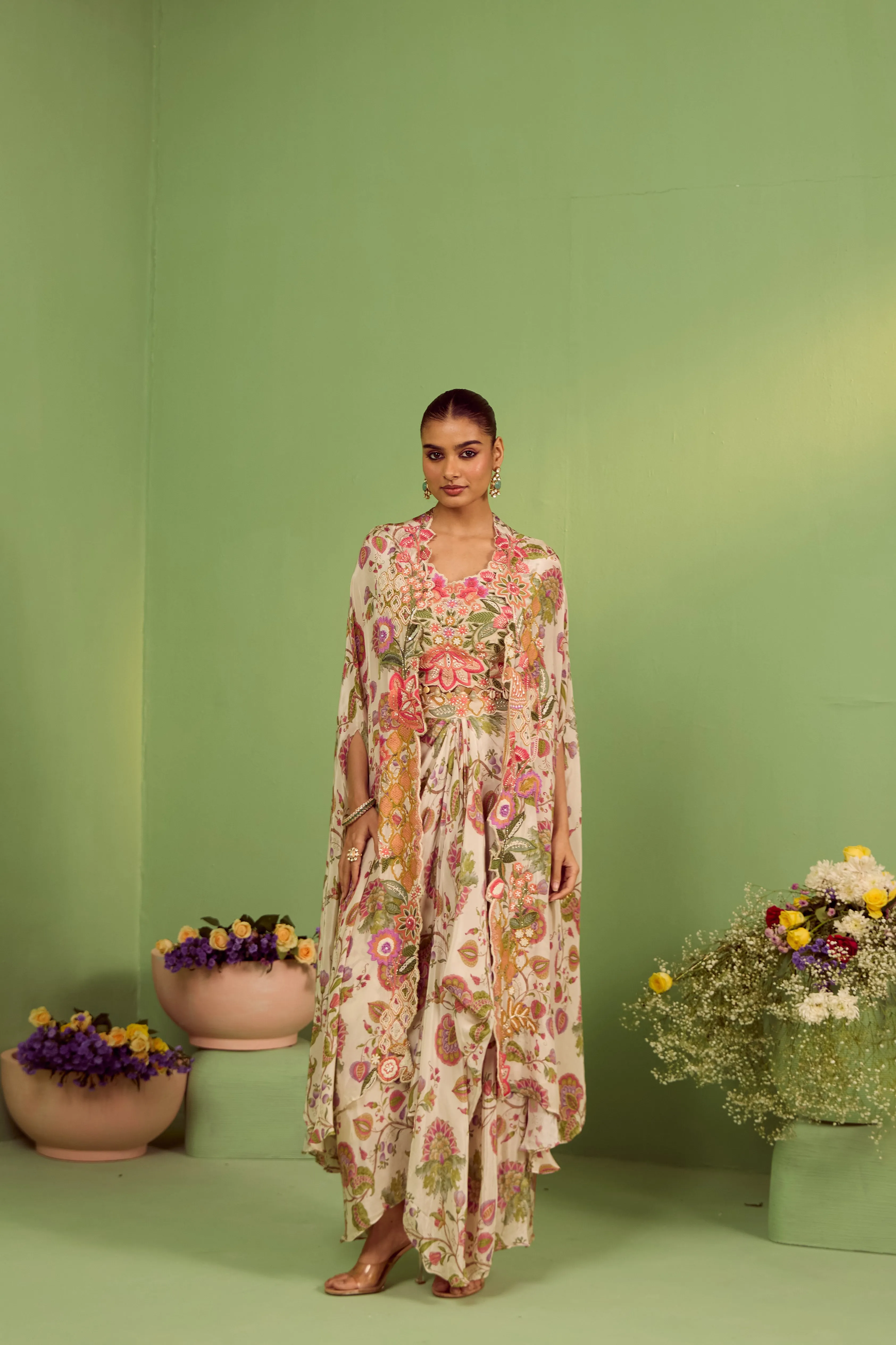 Adhya Printed Kaftan Set