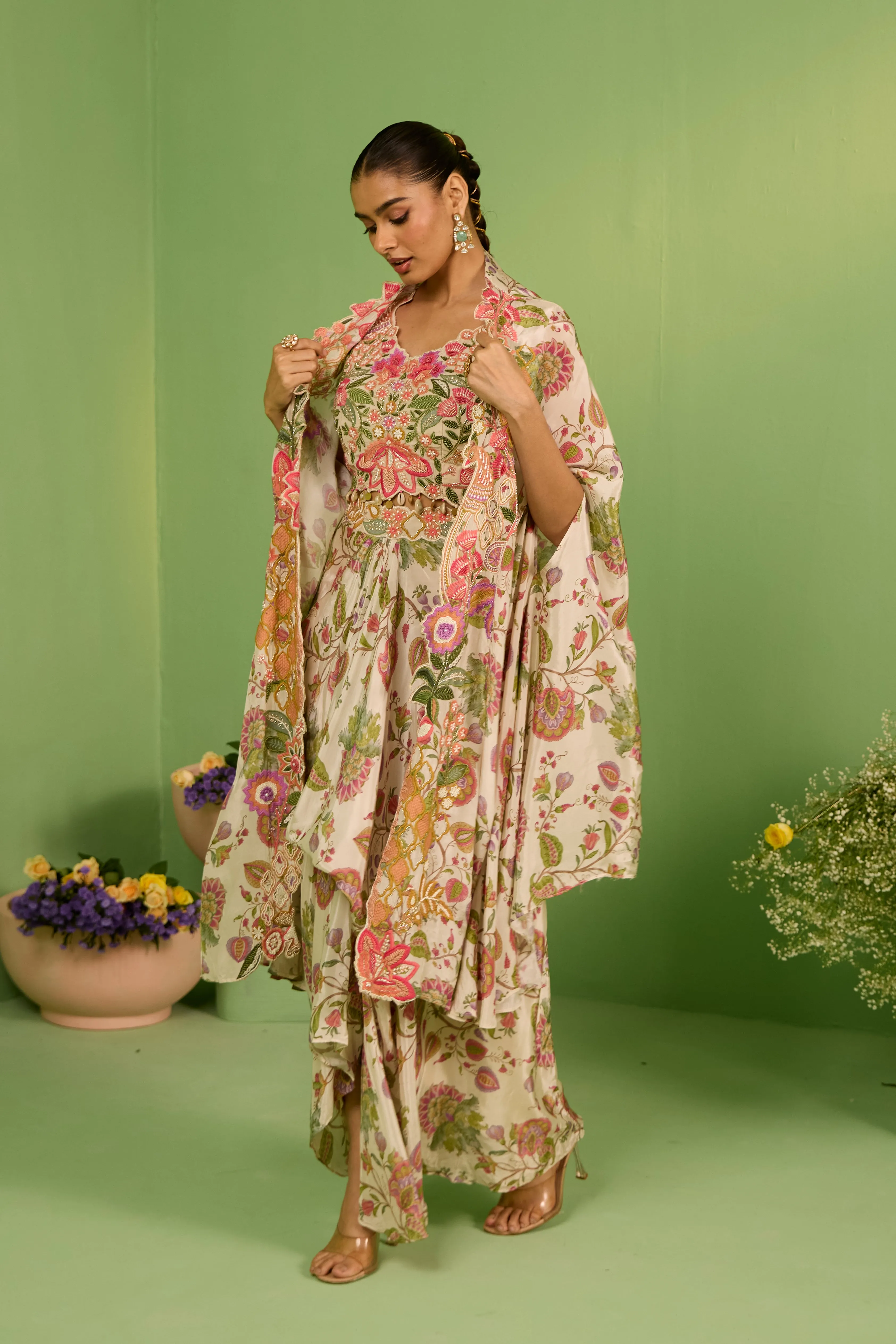 Adhya Printed Kaftan Set