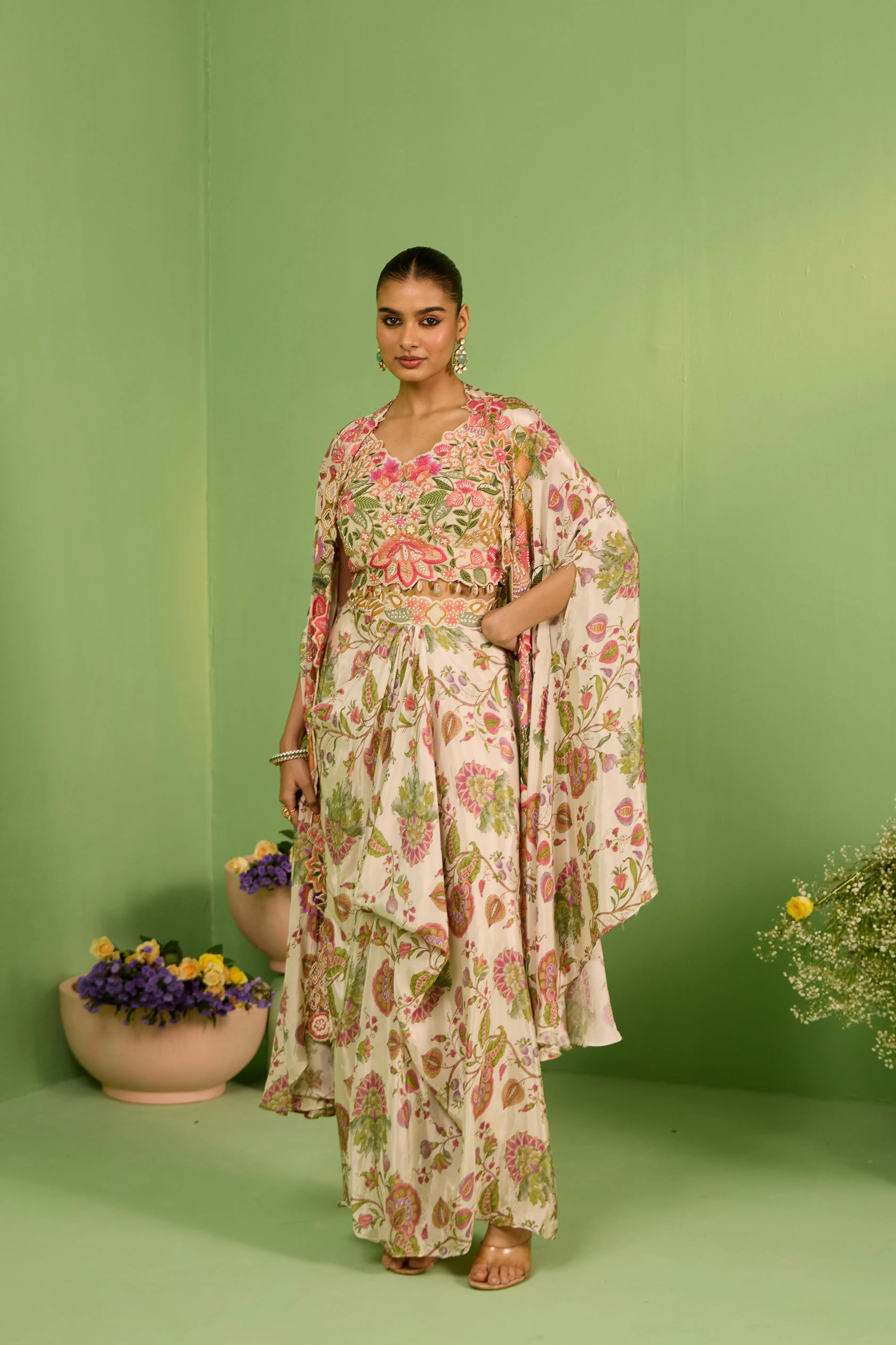 Adhya Printed Kaftan Set