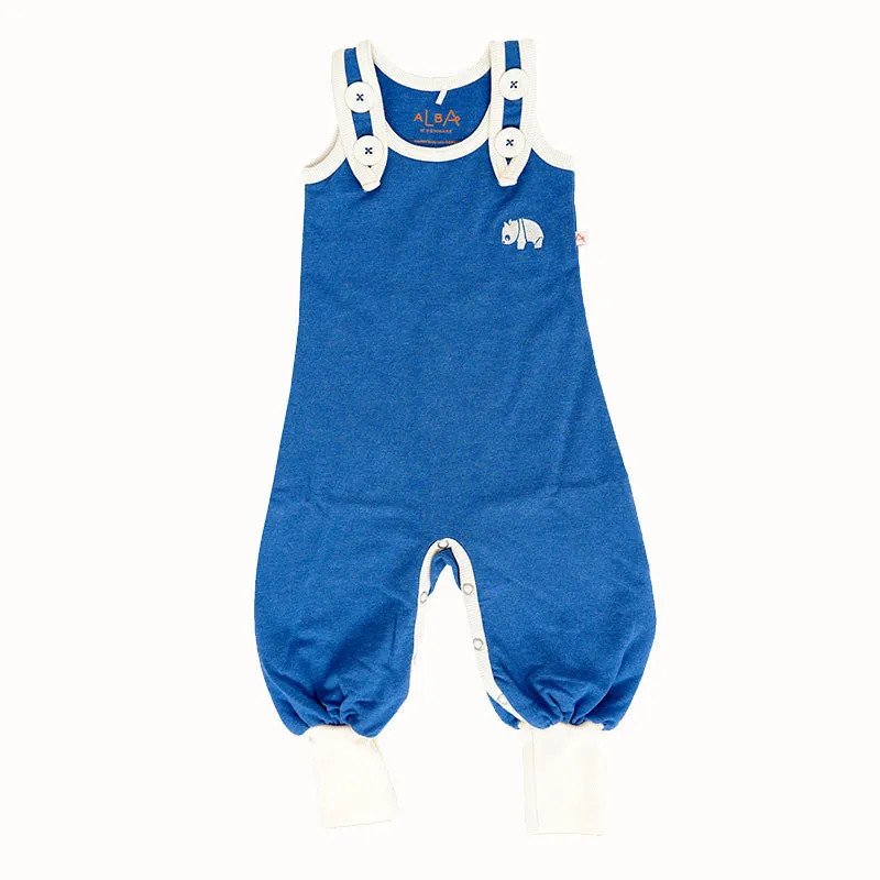 Alba Of Denmark Happy Crawlers Dungarees - True Blue