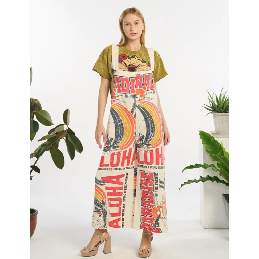 Aloha Wide Leg Overalls
