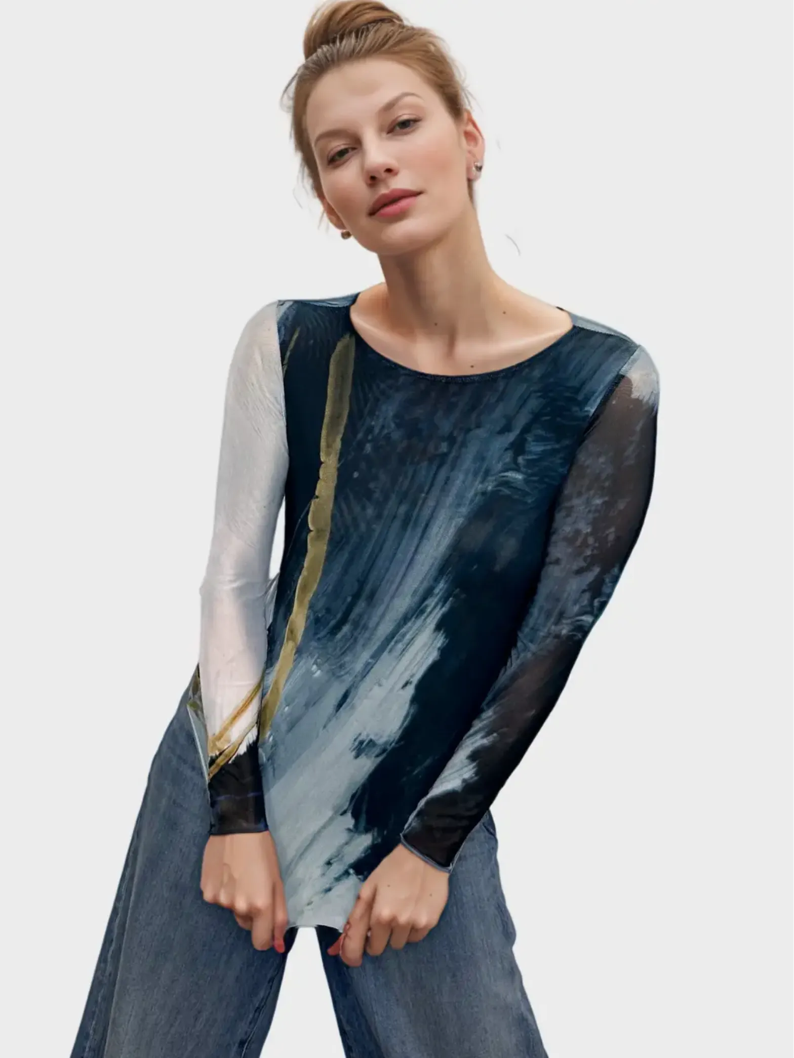 AMB Double Sheer Top