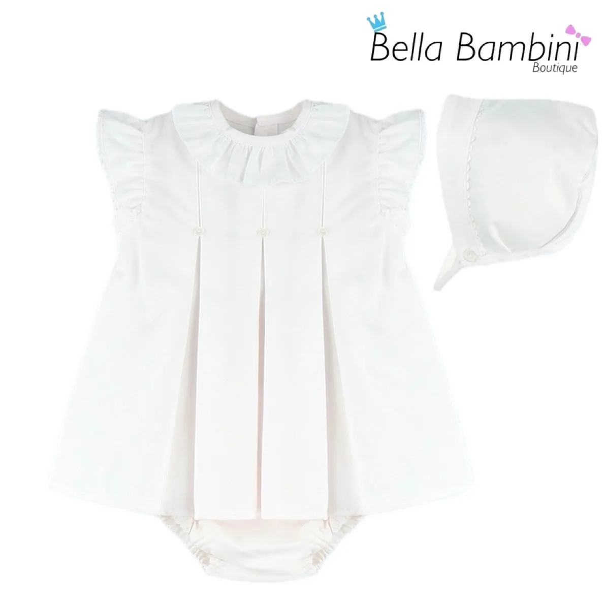 Baby Ferr Baby Girls Pale Pink Dress