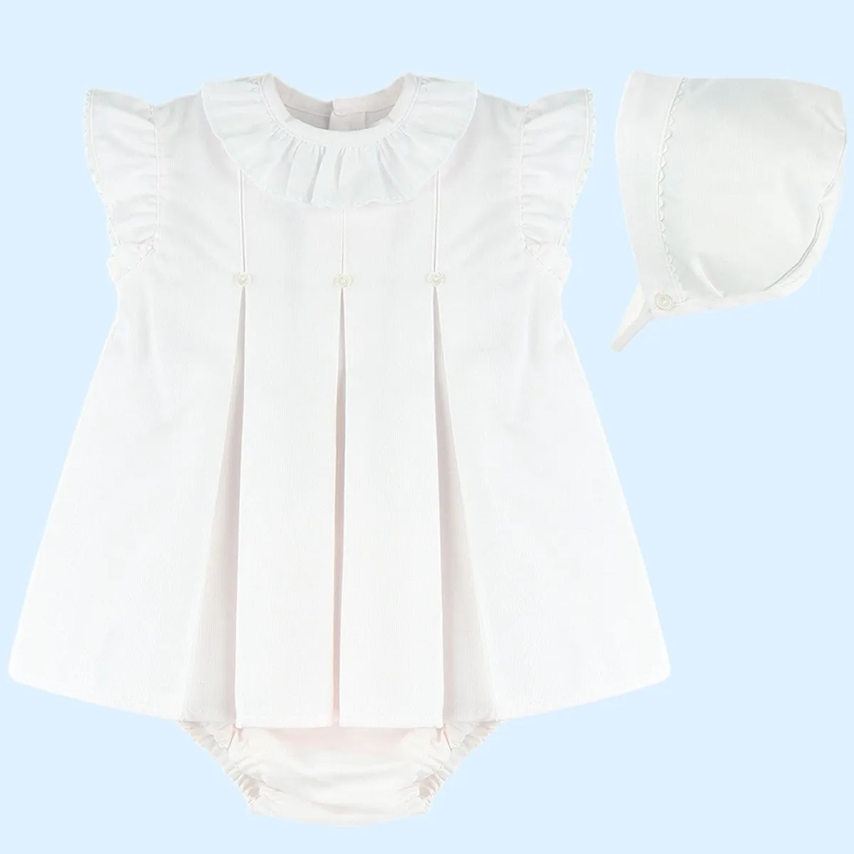 Baby Ferr Baby Girls Pale Pink Dress