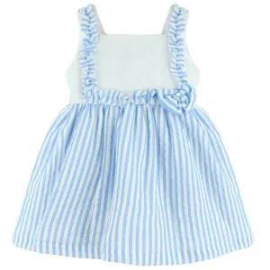 Baby Ferr Girls Blue Stripe Dress
