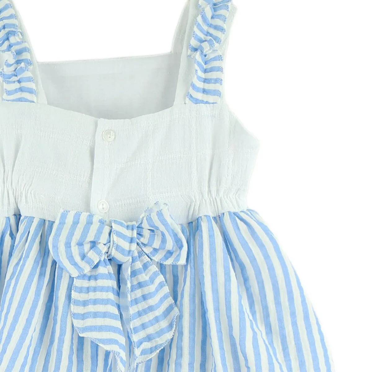 Baby Ferr Girls Blue Stripe Dress