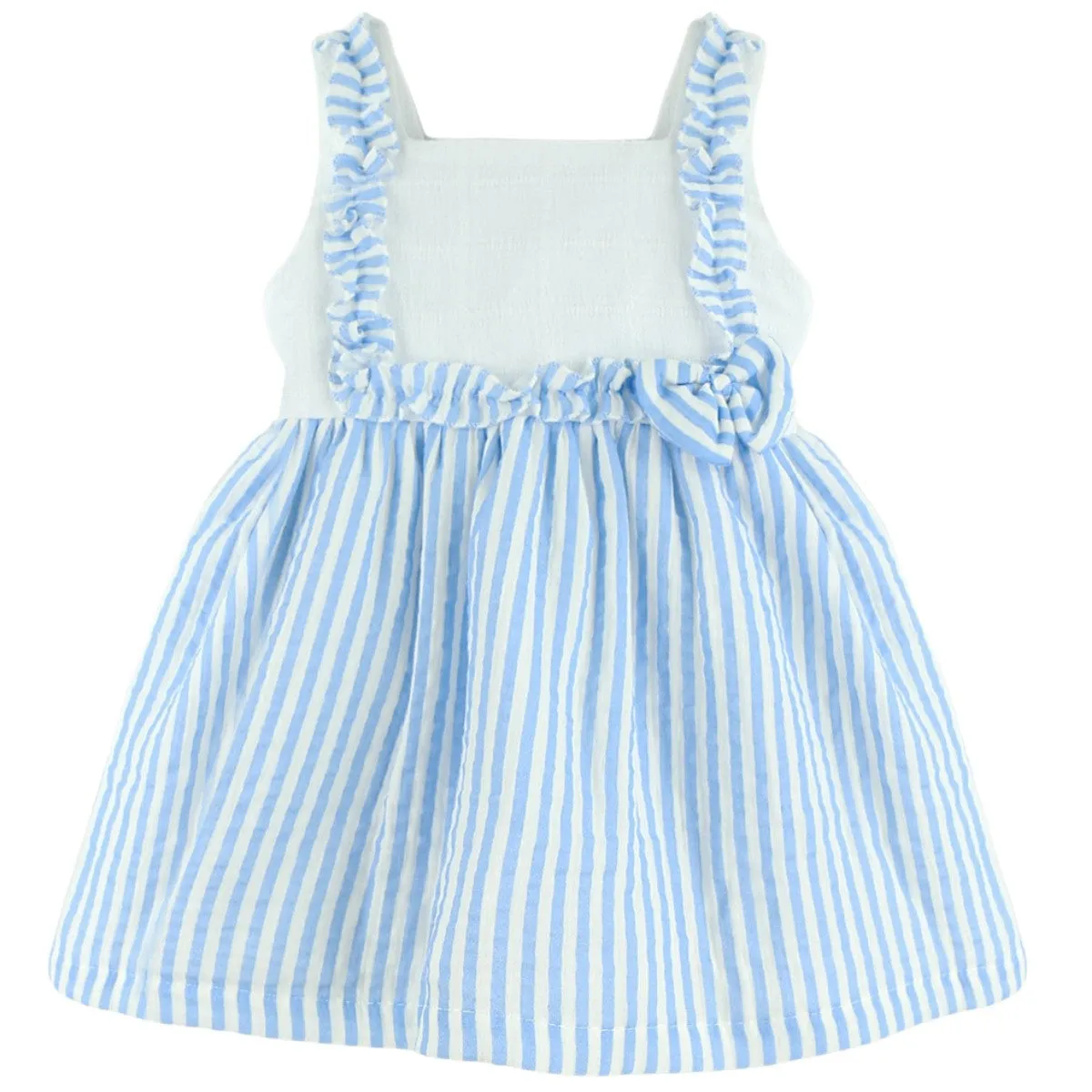 Baby Ferr Girls Blue Stripe Dress