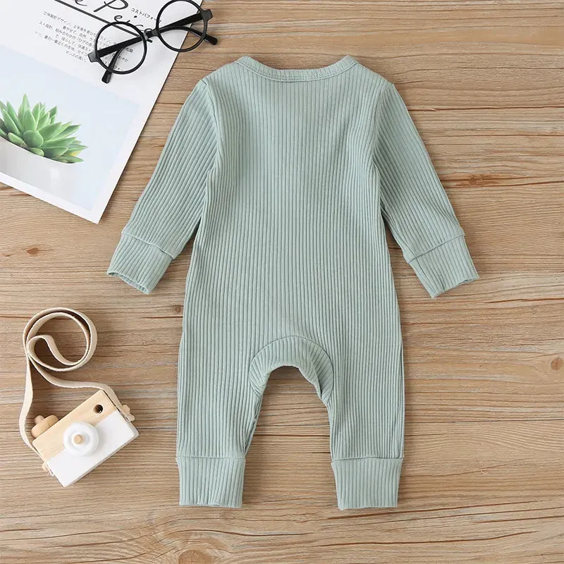 Baby Girl's or Boy's Long Sleeve Romper - 100% Cotton