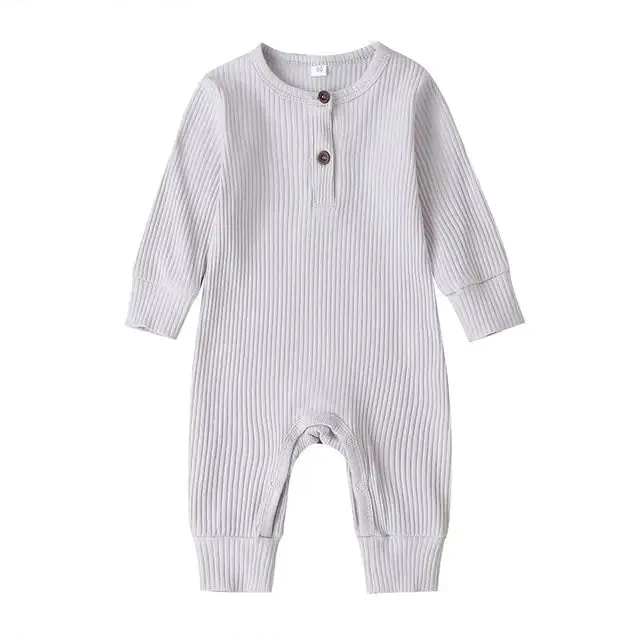 Baby Girl's or Boy's Long Sleeve Romper - 100% Cotton