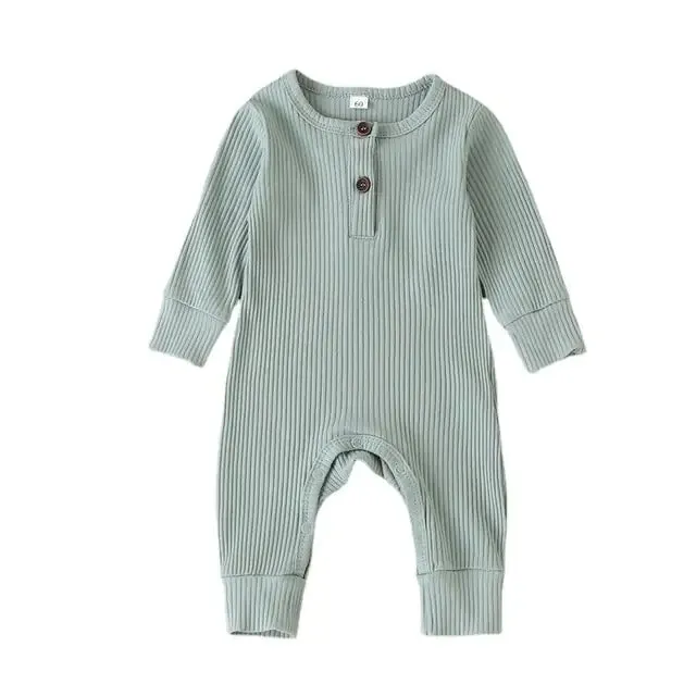 Baby Girl's or Boy's Long Sleeve Romper - 100% Cotton