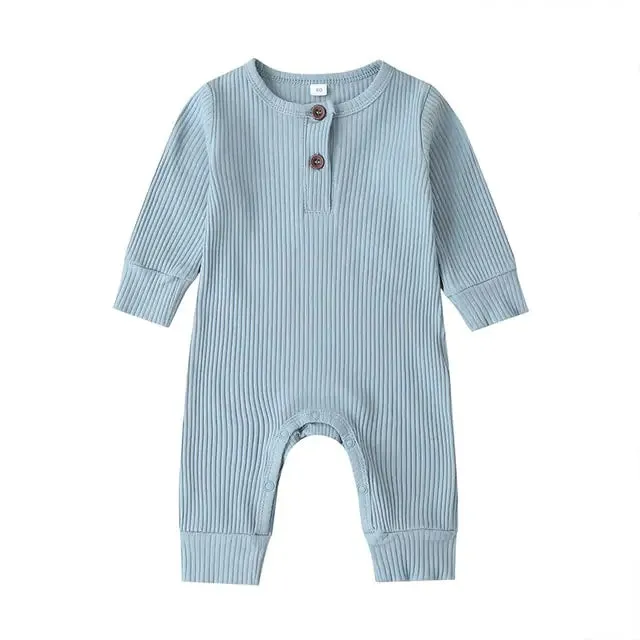 Baby Girl's or Boy's Long Sleeve Romper - 100% Cotton