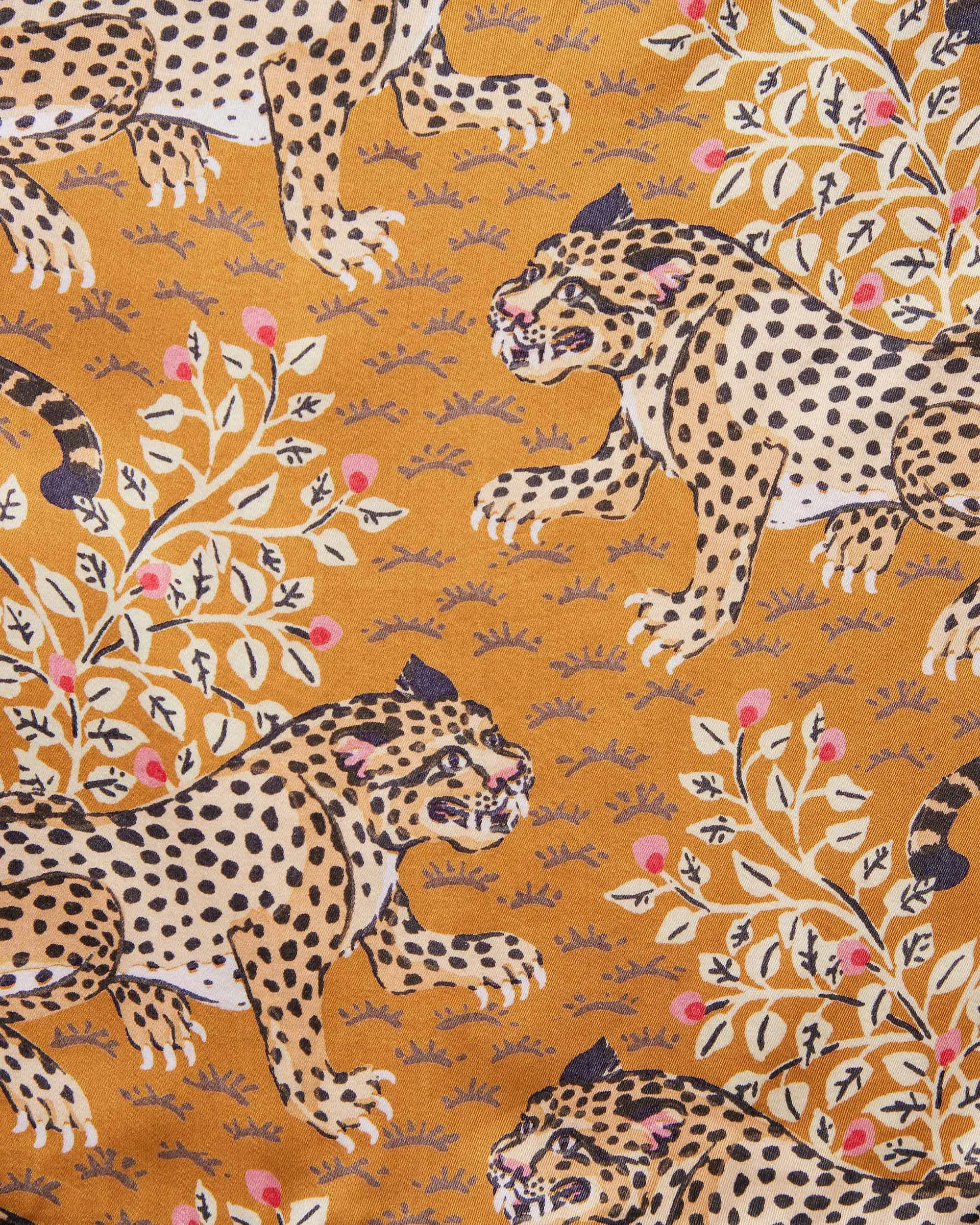 Bagheera - Satin Robe - Tobacco