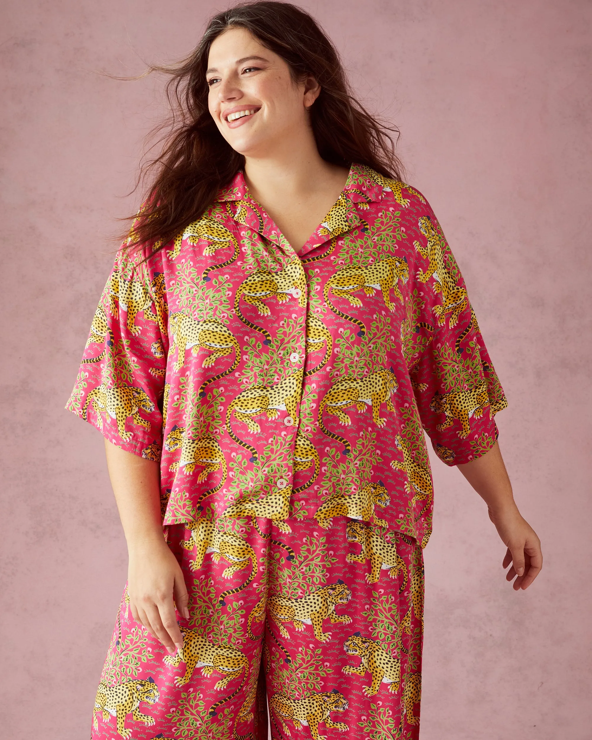 Bagheera - Tall Satin Wildest Dreams Set - Hot Pink
