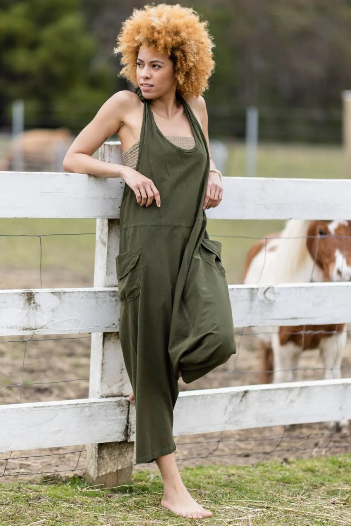 Bahini Overalls - Green