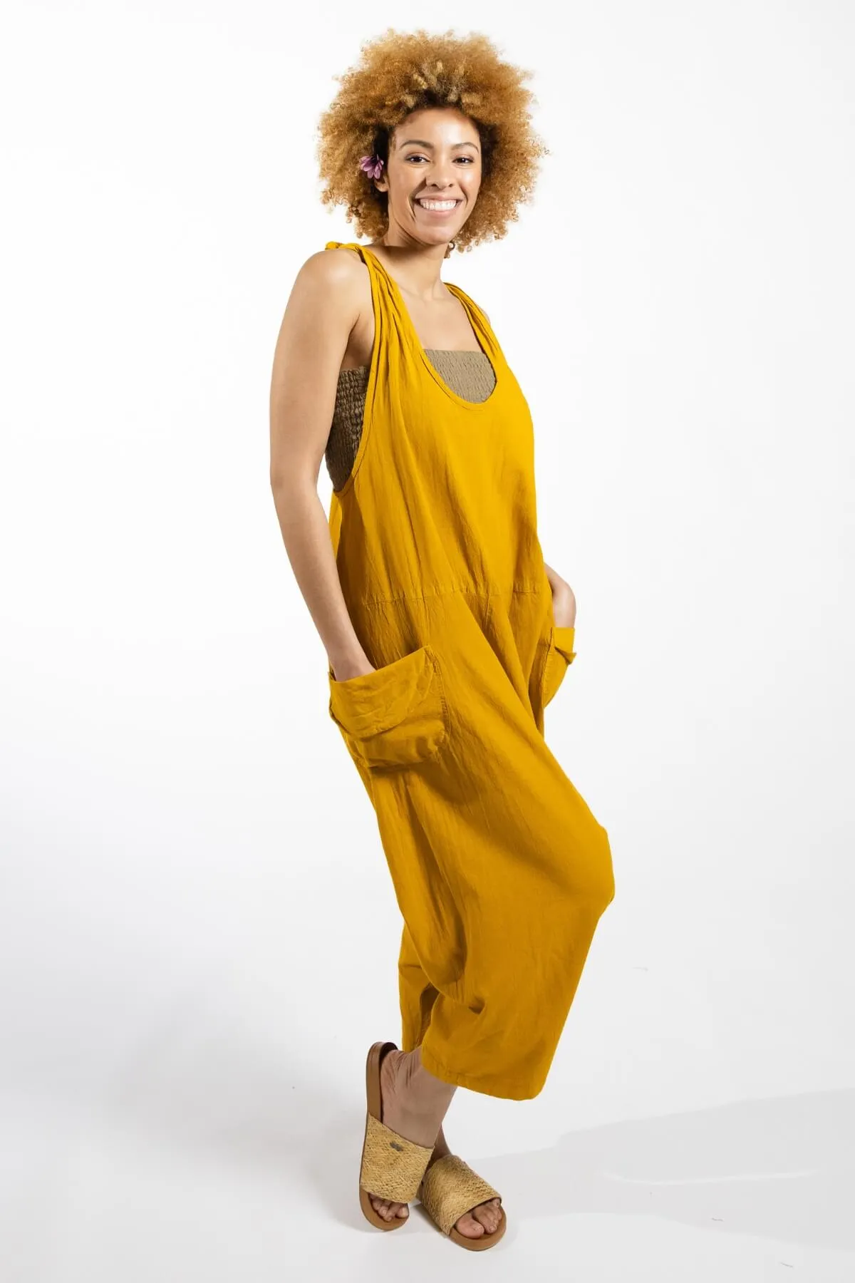 Bahini Overalls - Mustard