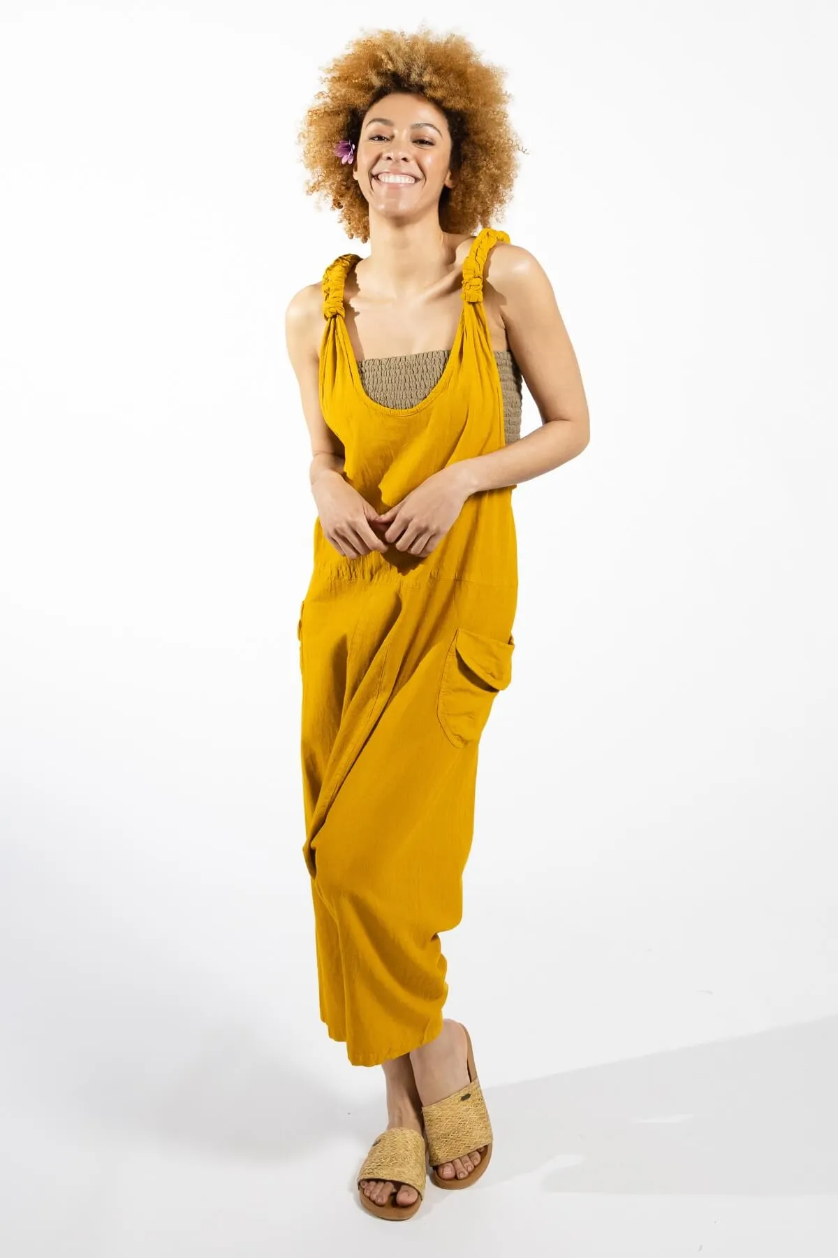 Bahini Overalls - Mustard