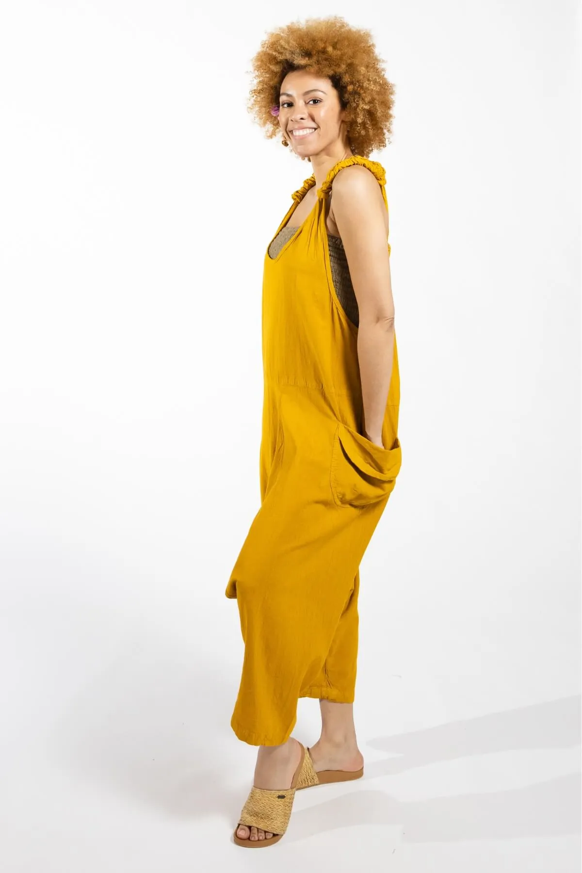 Bahini Overalls - Mustard