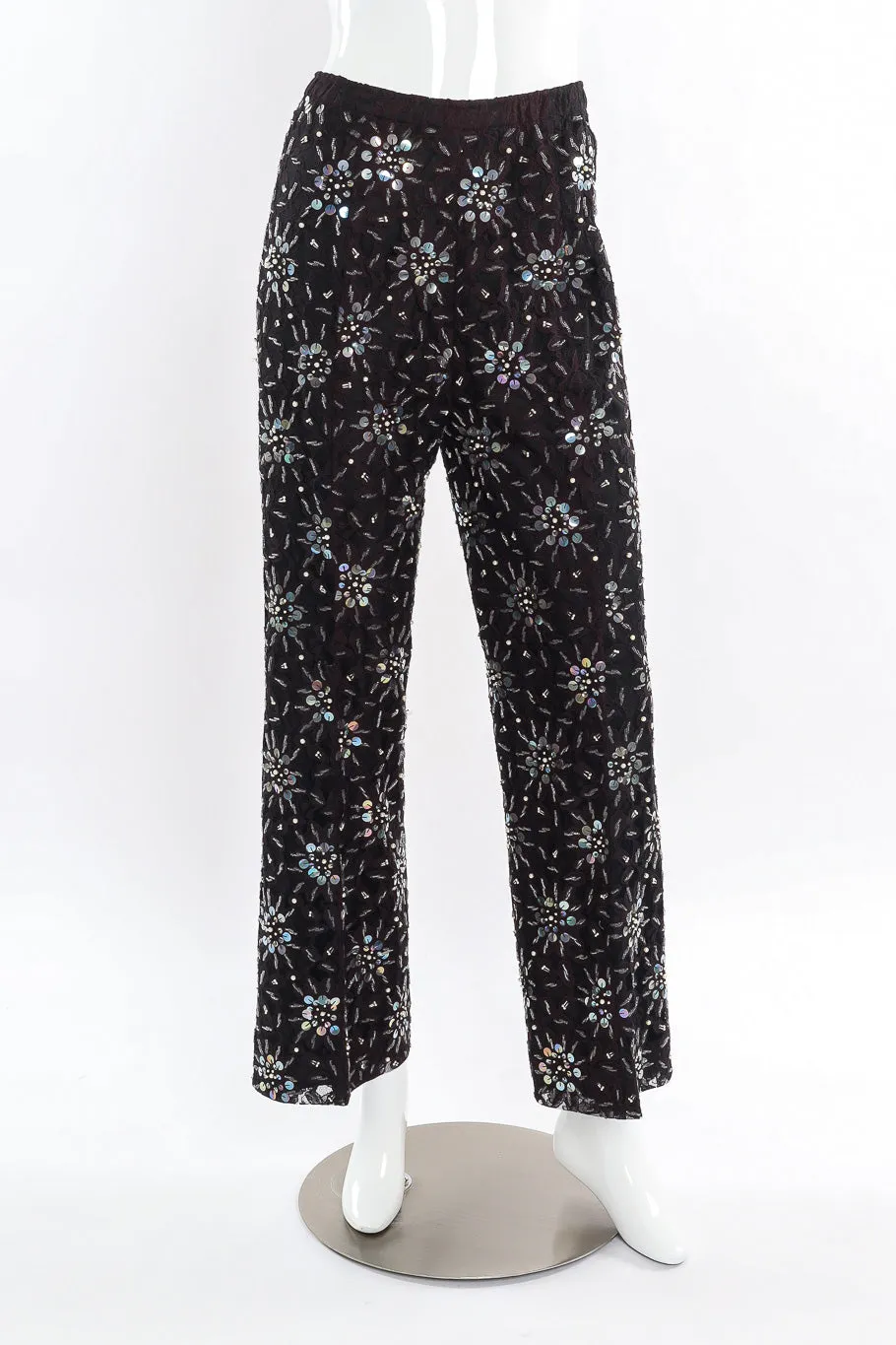 Beaded Lace Tunic and Pant Set