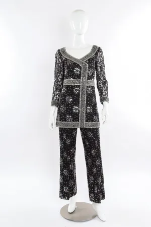Beaded Lace Tunic and Pant Set