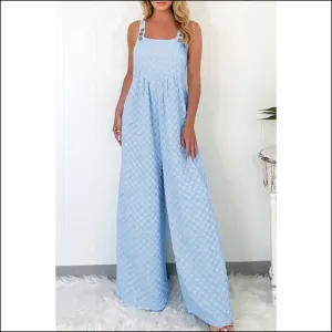 Beau Blue Checkered Jumpsuit: Overalls ! Needful Things 😜