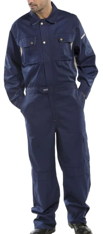 Beeswift Premium Hardwearing Coverall-Boiler Suit-Overall with Kneepad Pockets - Cpc