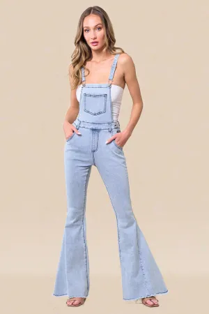 BELLBOTTOM DENIM OVERALLS W4300RIA