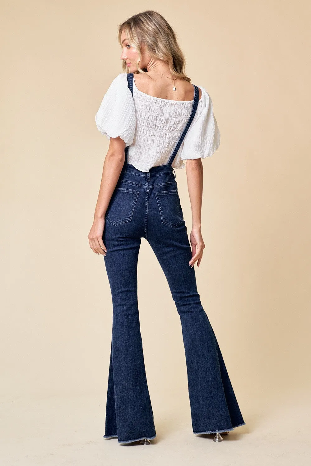BELLBOTTOM DENIM OVERALLS W4300RIA