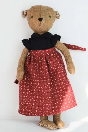 Bernadette/Bernie | Bear Natural Fiber Wool Doll