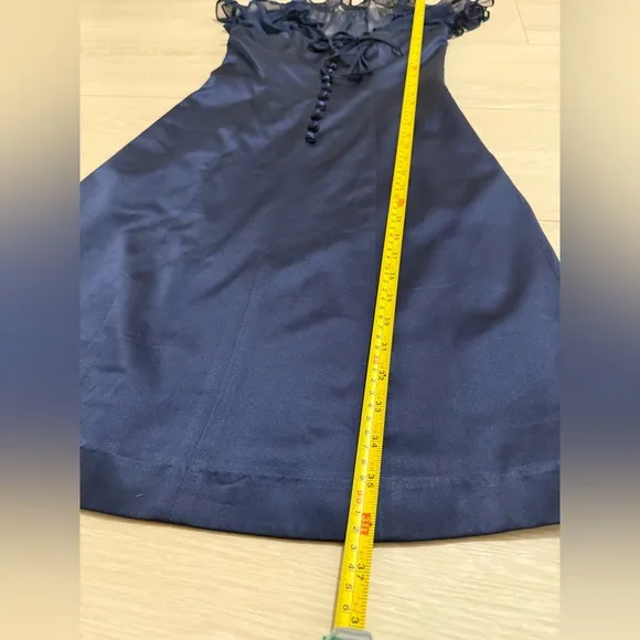 [Betsey Johnson] Navy Blue Silk Dress