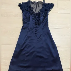 [Betsey Johnson] Navy Blue Silk Dress