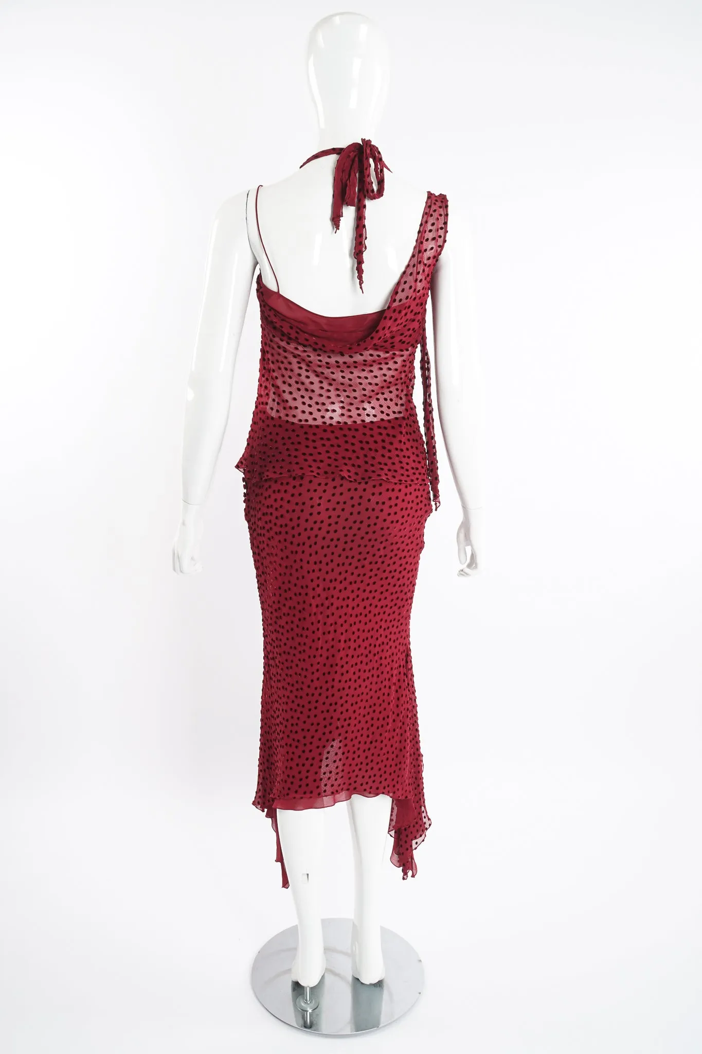 Bias Burnout Camisole & Skirt Set