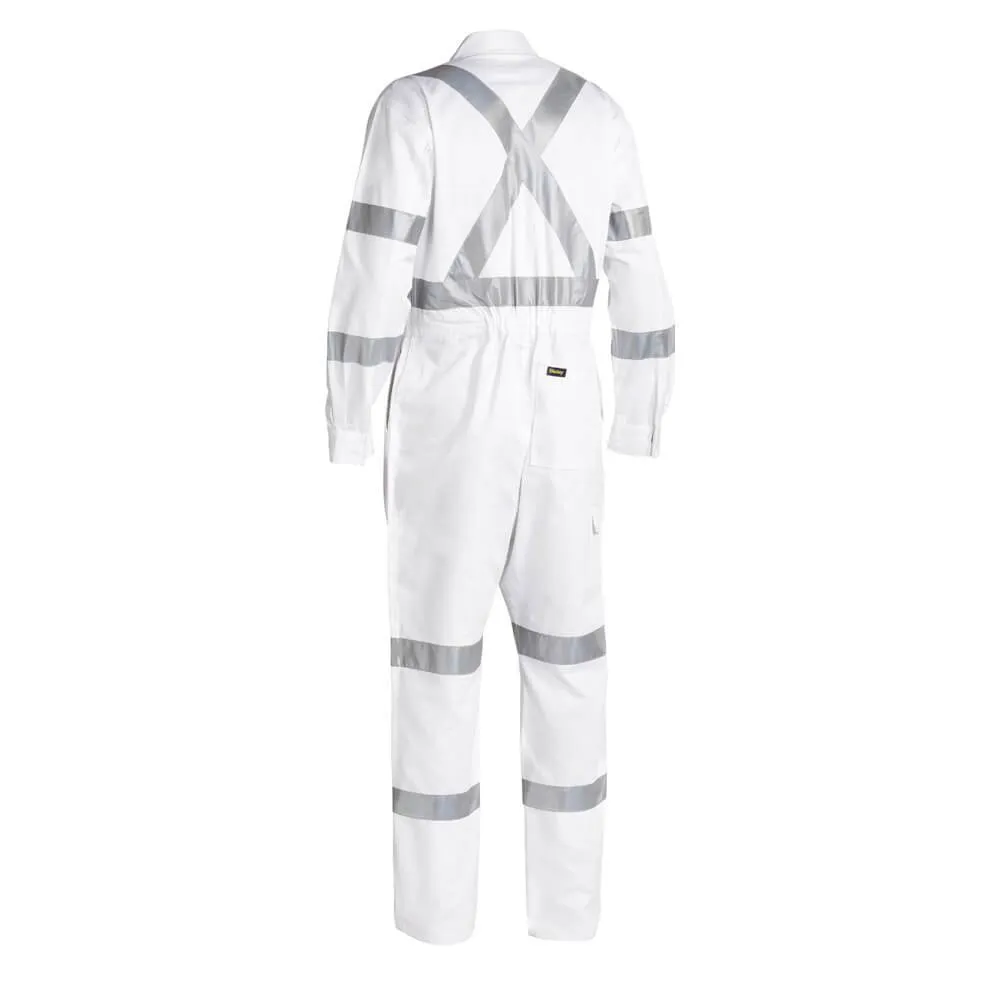 Bisley BC6806T Taped Bio-Motion Cotton Drill Coverall White