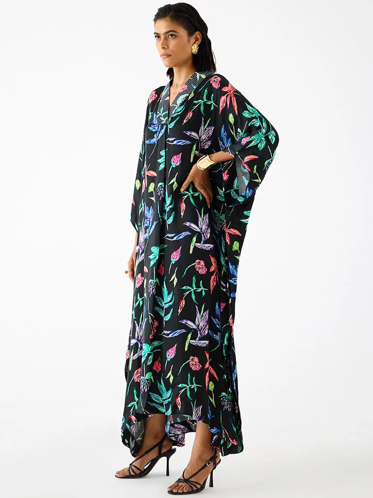 Black Botanica Kaftan