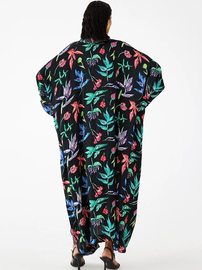 Black Botanica Kaftan