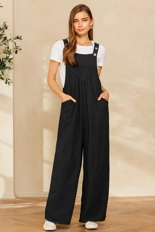 Black Overall Jumpsuit