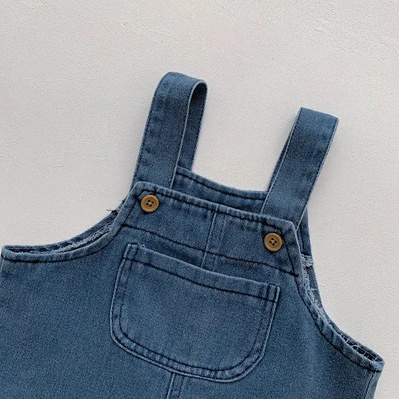 Blah T-shirt   Blue Denim Overalls