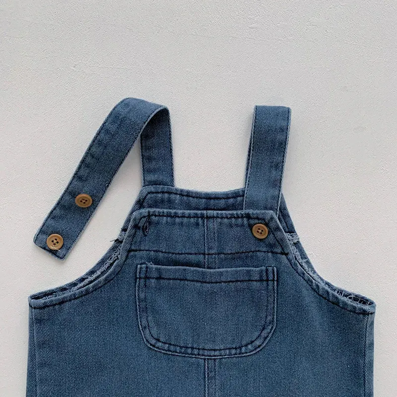 Blah T-shirt   Blue Denim Overalls