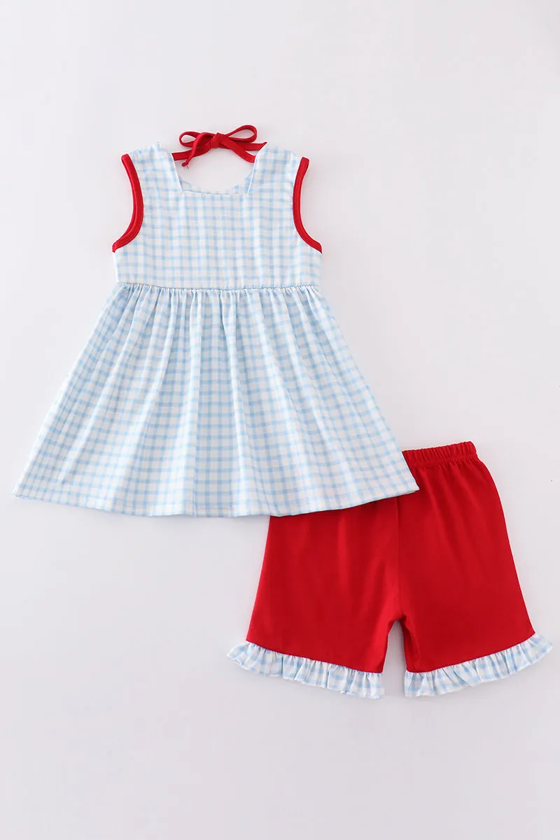 Blue Flag Embroidery Set