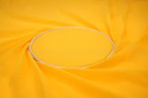 Bright yellow plain georgette fabric