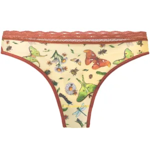 Bugs Printed Thong