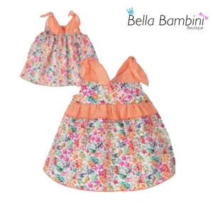 Calamaro Older Girls Orange Dress