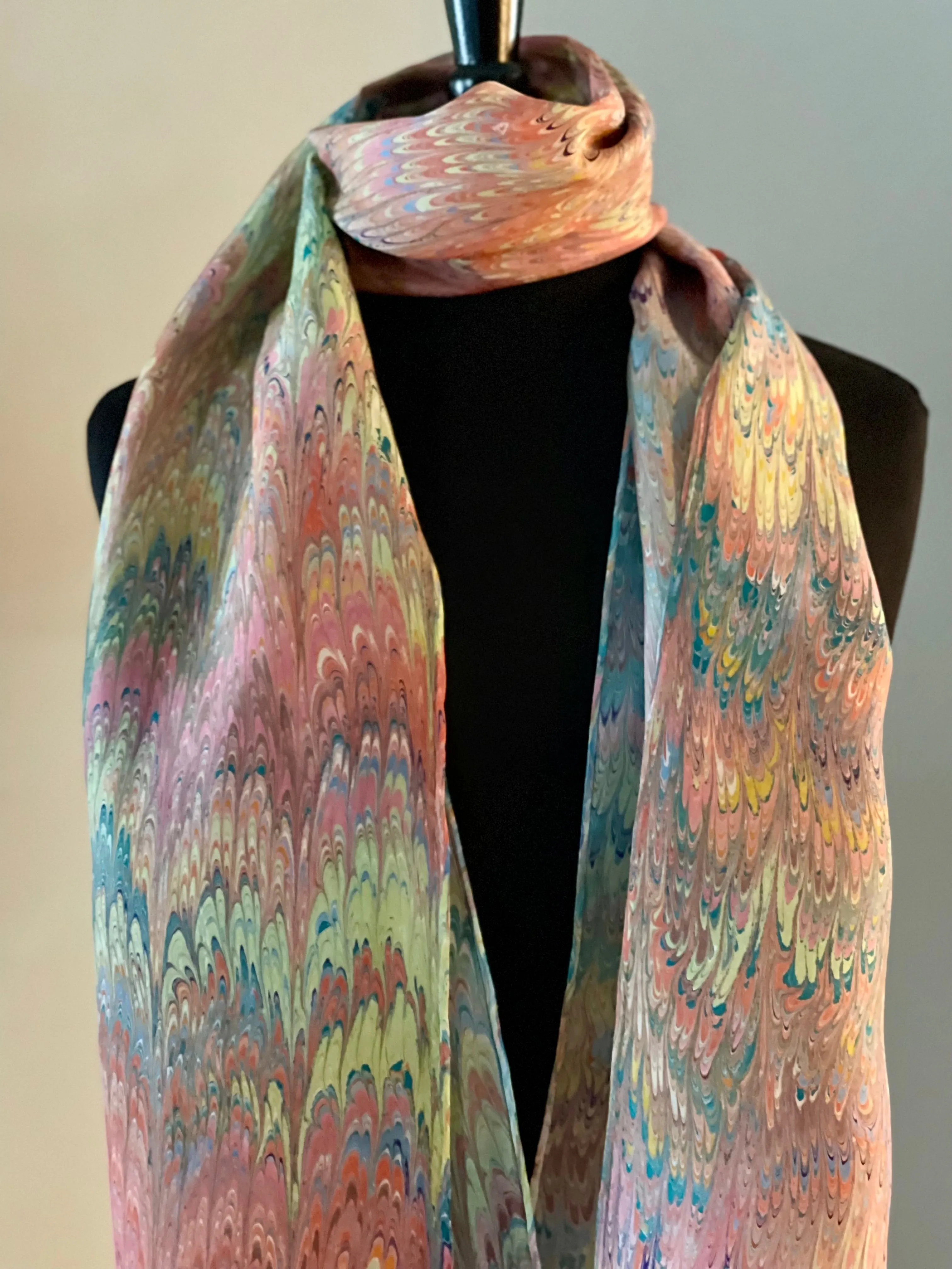Cathedral Spring Patterned Habotai Silk