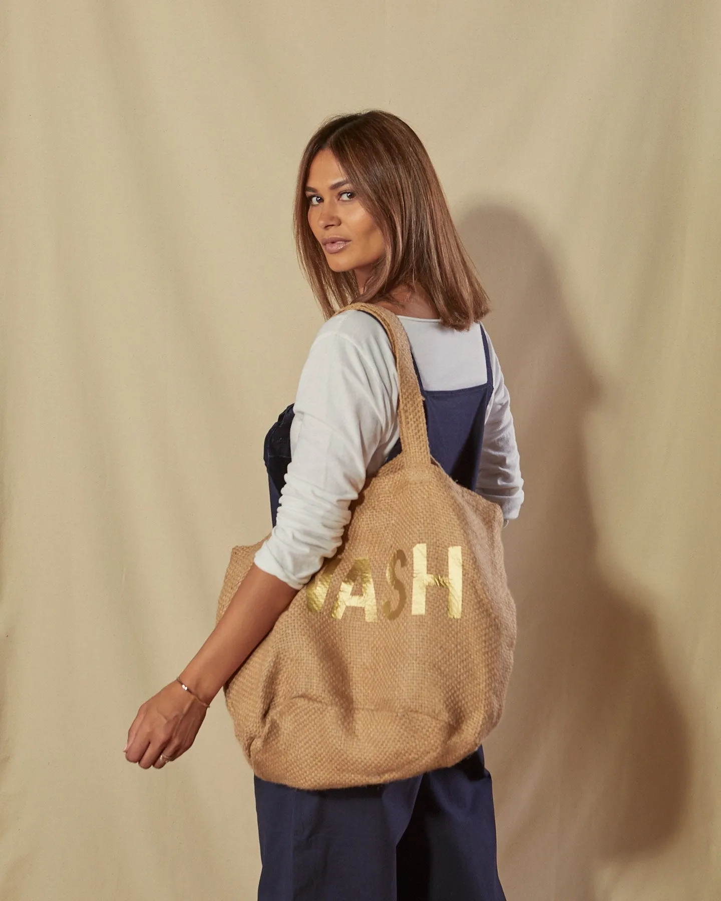 CATHERINE Cotton Twill Dungarees - Navy