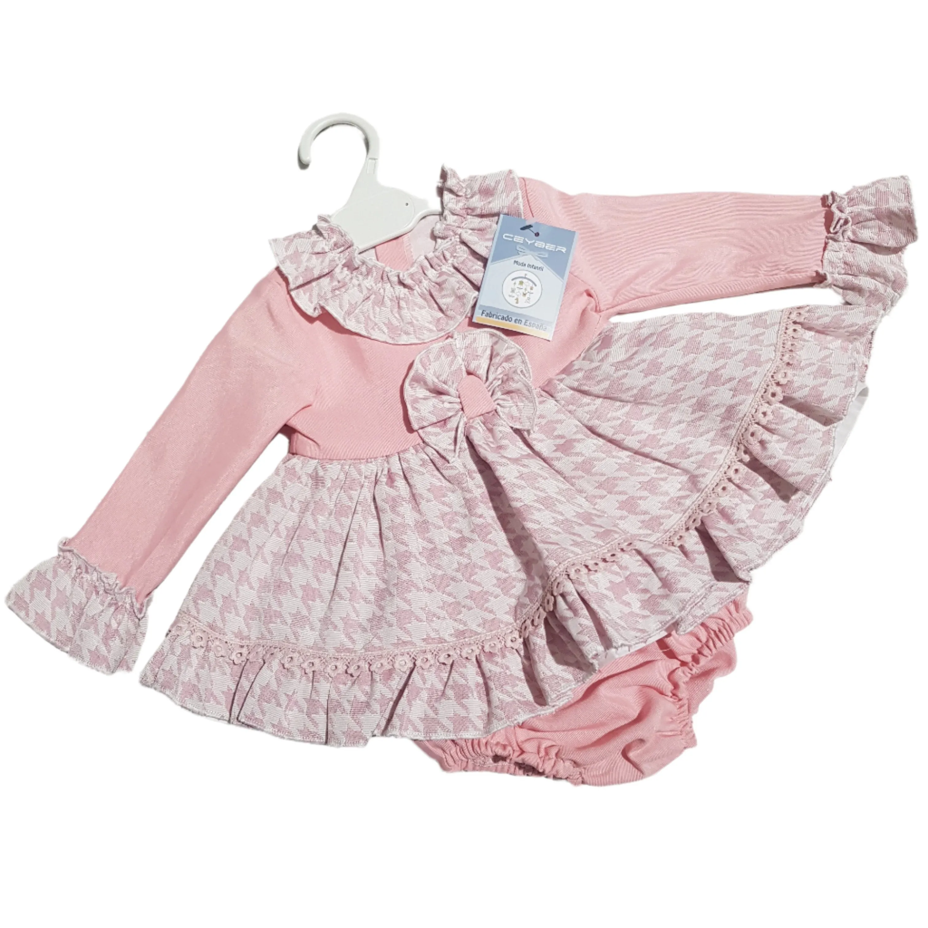 Ceyber Baby Girls Pink Bow Dress