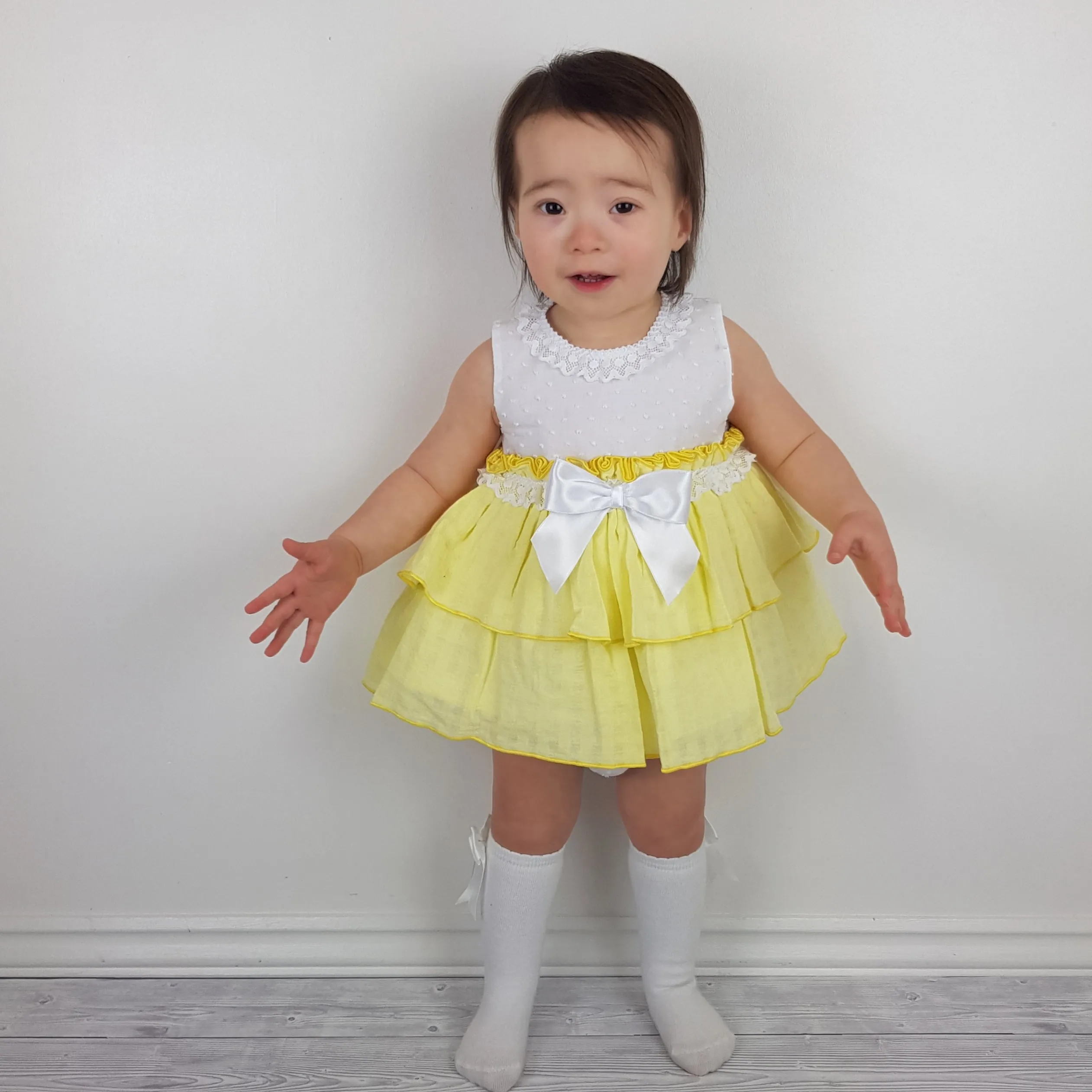 Ceyber Baby Girls Yellow Dress 3M-36M