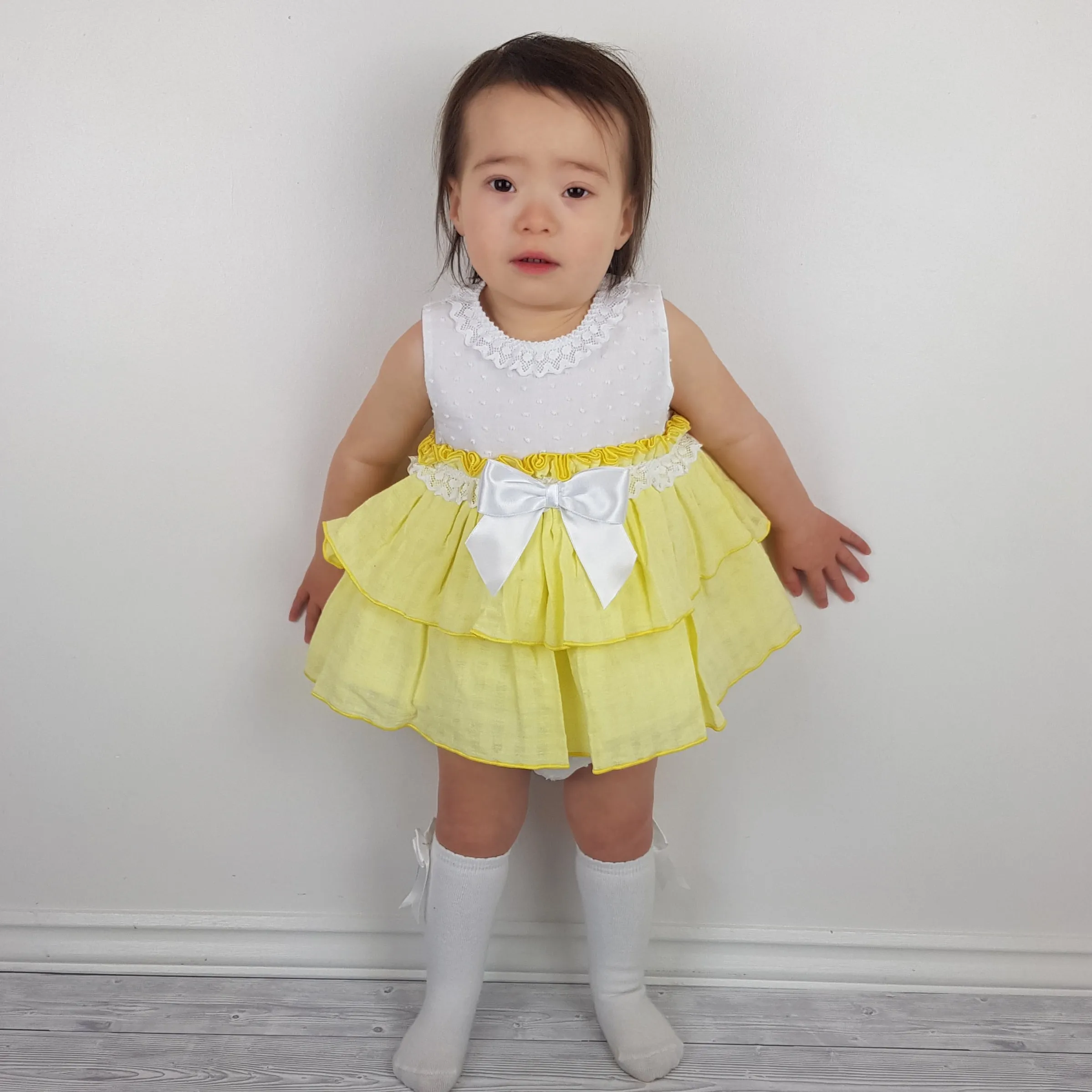 Ceyber Baby Girls Yellow Dress 3M-36M