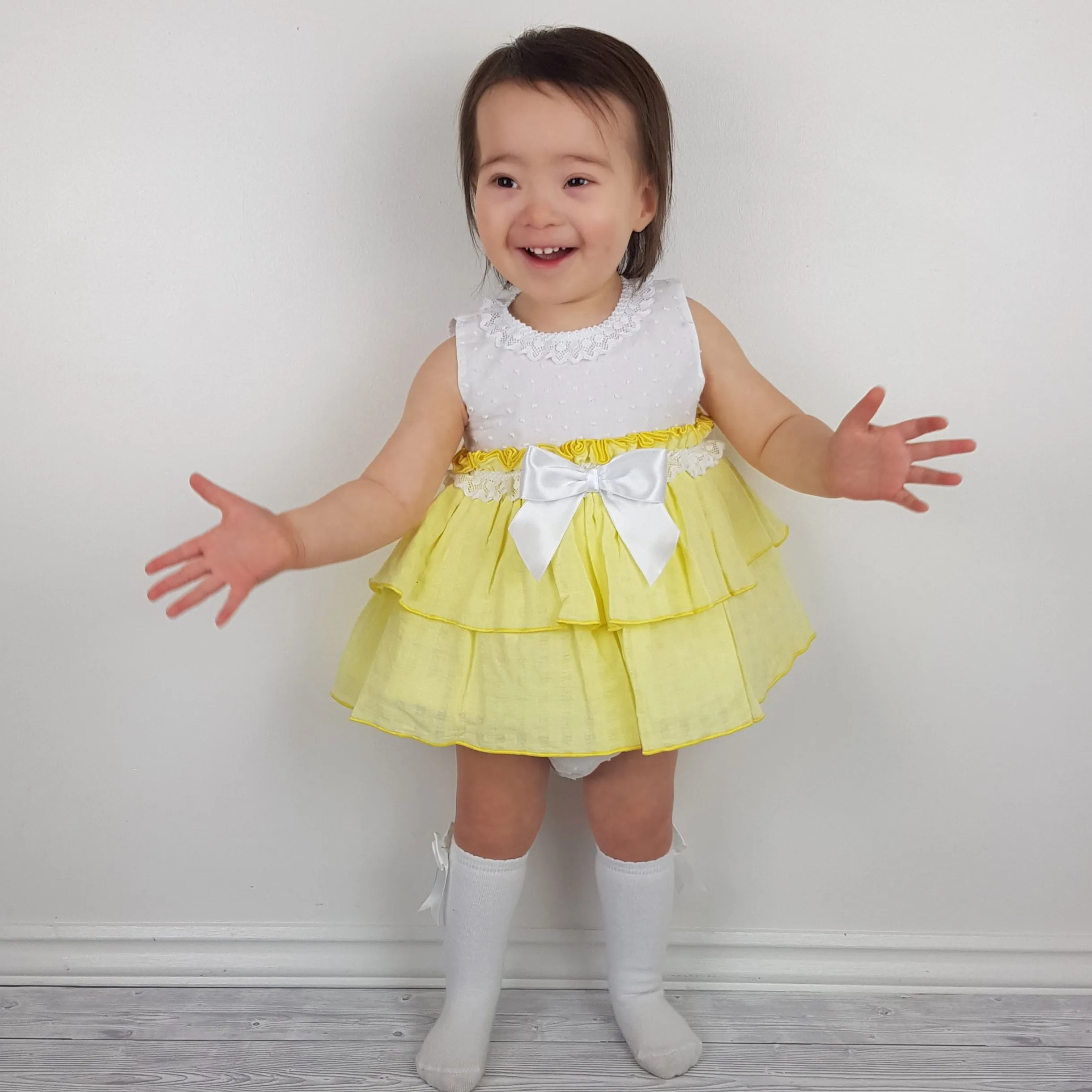 Ceyber Baby Girls Yellow Dress 3M-36M