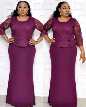 Christmas Lace African Dresses For Women